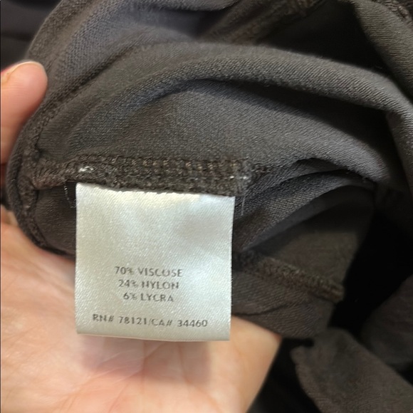 Eileen Fisher dark brown washable crepe pant Medium - Picture 4 of 4